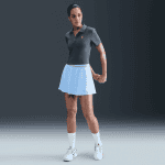 NikeCourt Heritage Kısa Kollu Crop Kadın Tenis Polo Üstü - Görsel 2