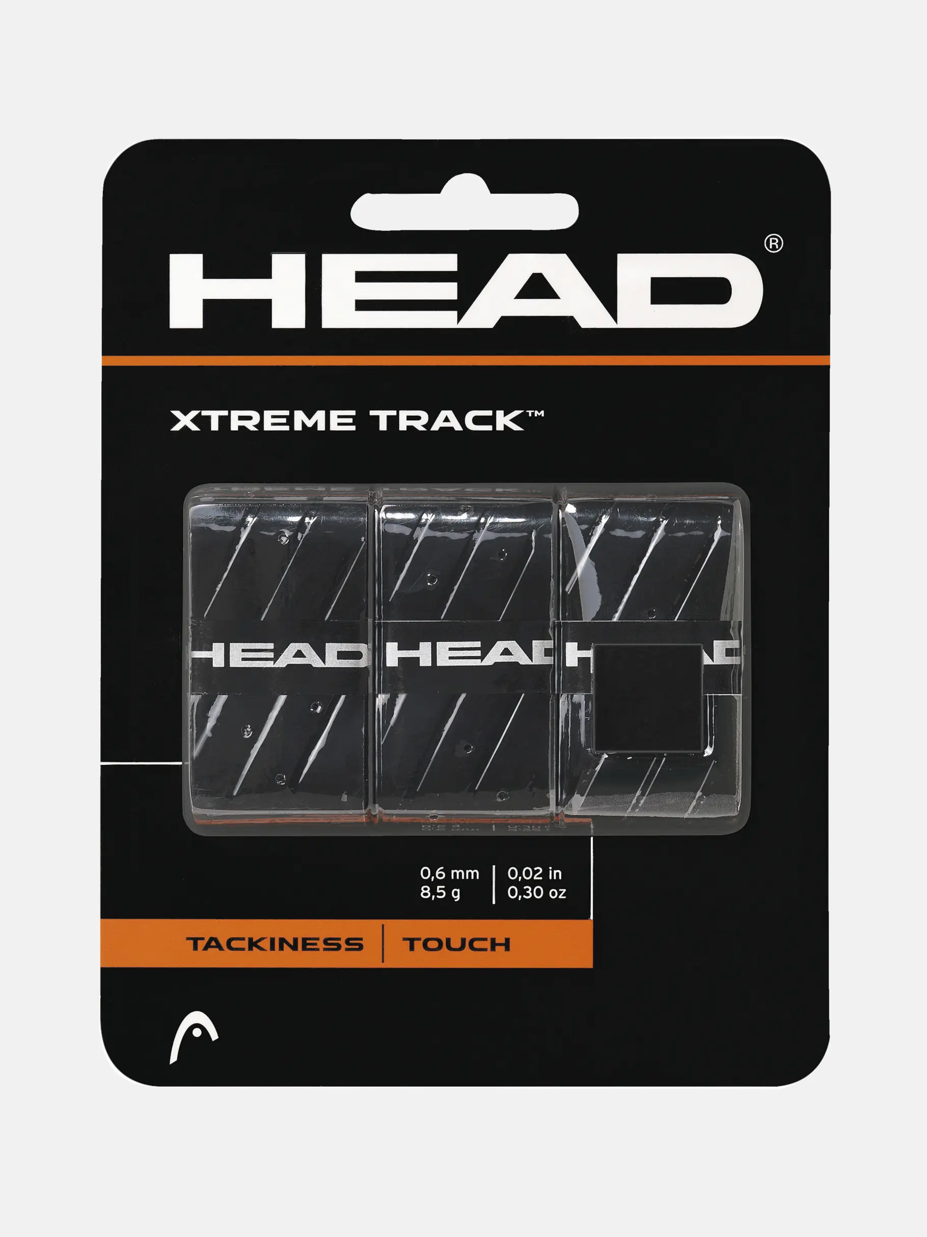 xtreme-track-black head xtreme track siyah overgrip 3'lü