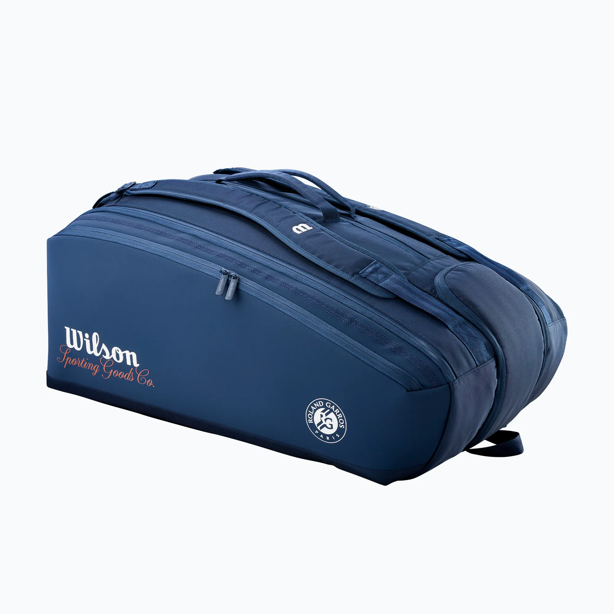Wilson Roland Garros Session de Soirée Super Tour 15PK 2026 tenis çantası navy clay