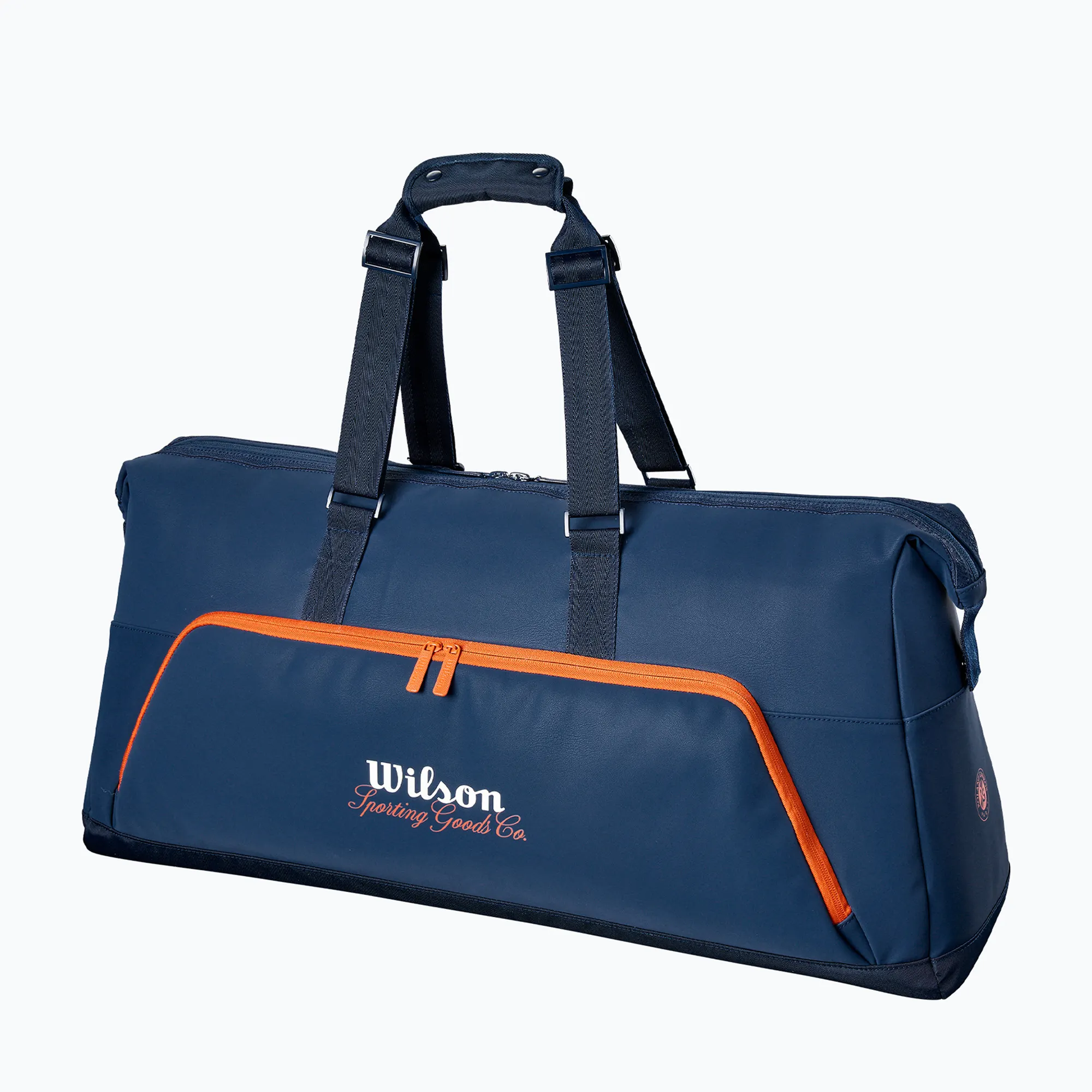 Wilson Roland Garros Session de Soirée Large Duffel 2026 tenis çantası navy clay