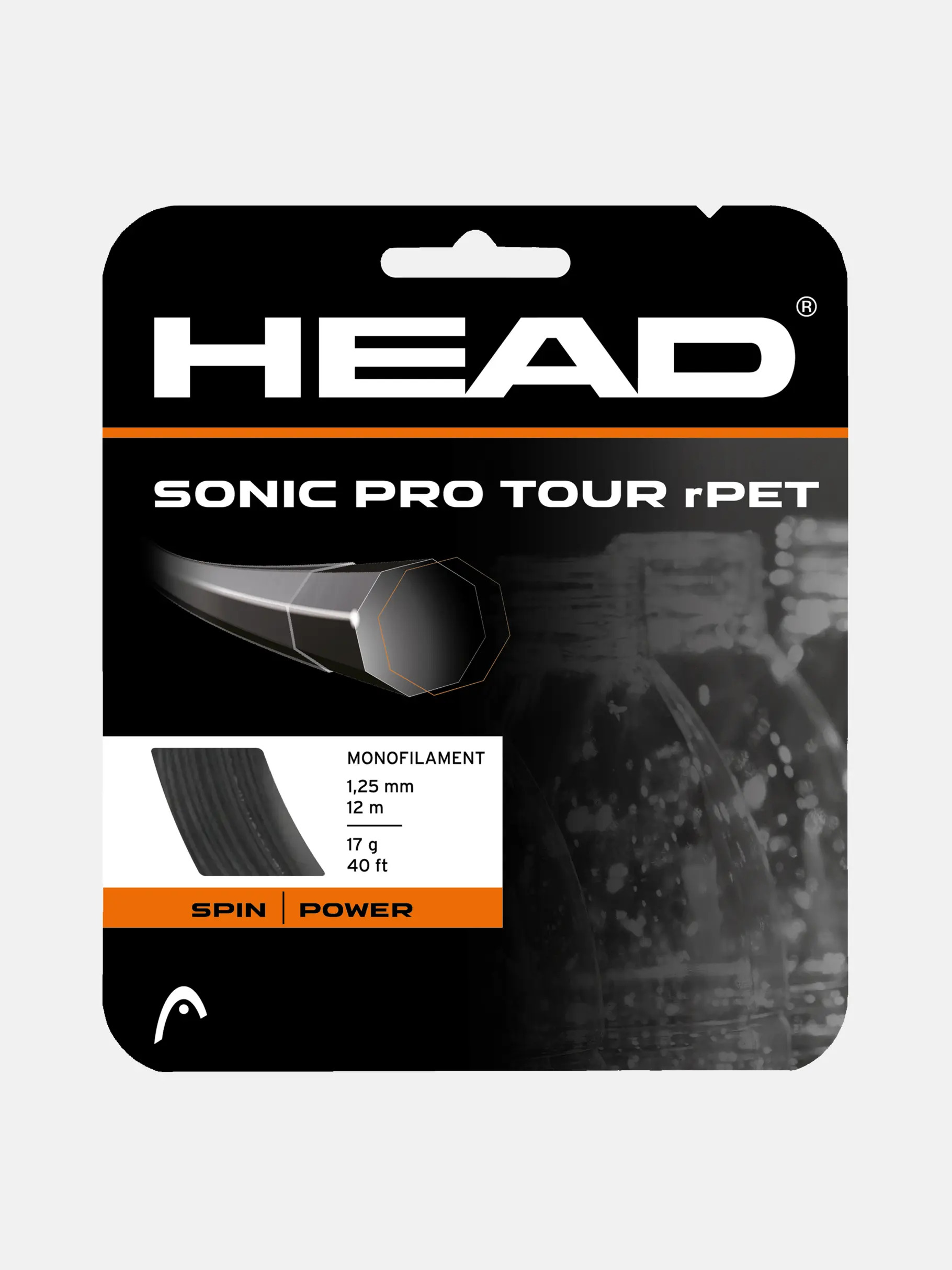 HEAD Sonic Pro Tour rPET 12m Tenis Kordajı